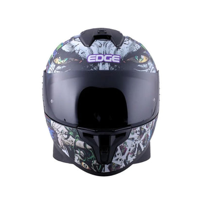 CASCO EDGE ZOOM PRO THE JOKER MATE NEGRO