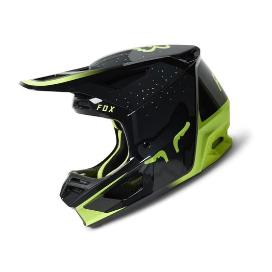 CASCO FOX V2 VIZEN NEGRO AMARILLO NEON