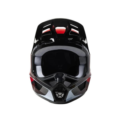 CASCO FOX V2 VIZEN NEGRO ROJO