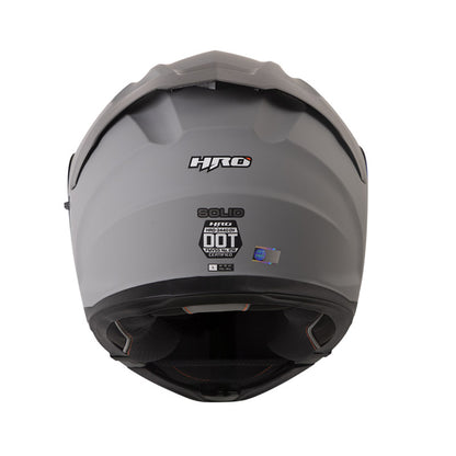 CASCO HRO 3440 DV SOLID MATE GRIS NEGRO7 VISOR IRIDIUM AZUL