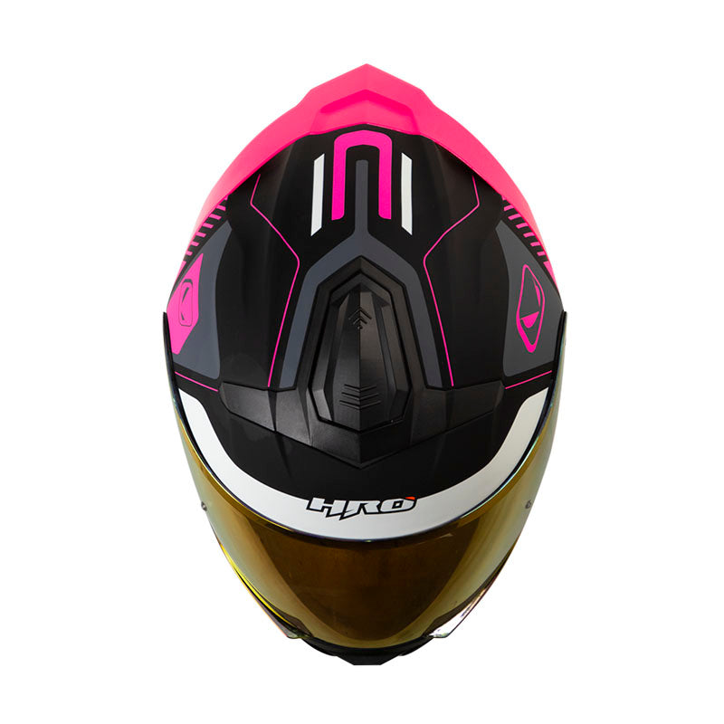 CASCO HRO 3440 DV TIMER MATE NEGRO FUCSIA VISOR IRIDIUM
