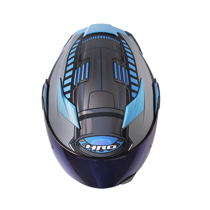 CASCO HRO HRO-3400DV ROVER MATE NEGRO AZUL VISOR IRIDIUM