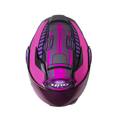 CASCO HRO HRO-3400DV ROVER MATE NEGRO MORADO VISOR IRIDIUM