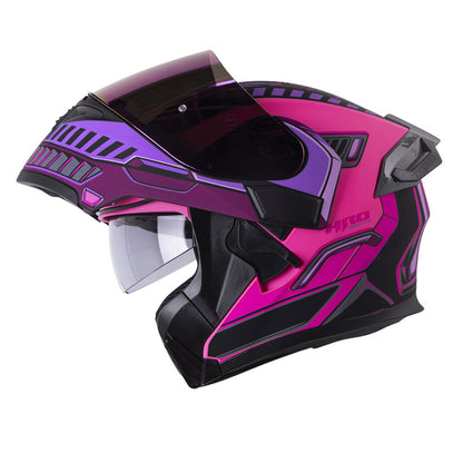 CASCO HRO HRO-3400DV ROVER MATE NEGRO MORADO VISOR IRIDIUM