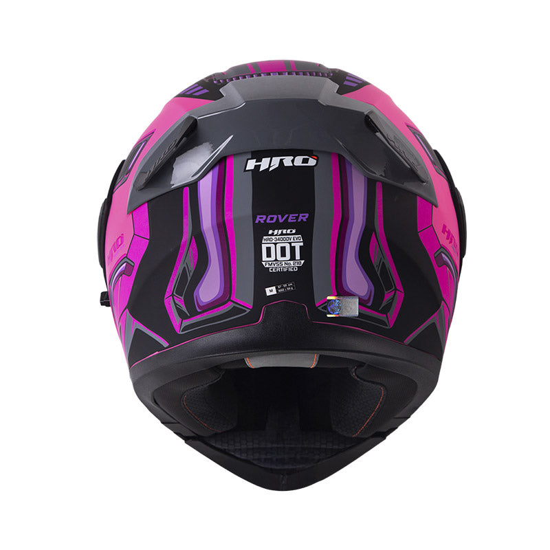 CASCO HRO HRO-3400DV ROVER MATE NEGRO MORADO VISOR IRIDIUM