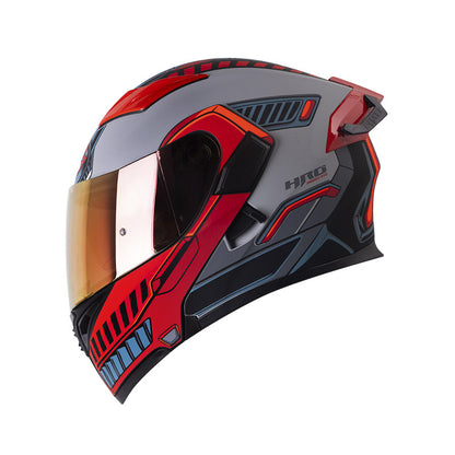 CASCO HRO HRO-3400DV ROVER MATE NEGRO ROJO VISOR IRIDIUM