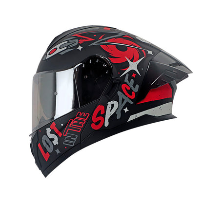 CASCO HRO HRO-3480DV EVO OUT SIDER MATE NEGRO ROJO IRIDIUM
