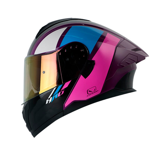 CASCO HRO HRO-3480DV EVO RACESPEC MORADO FUCSIA IRIDIUM