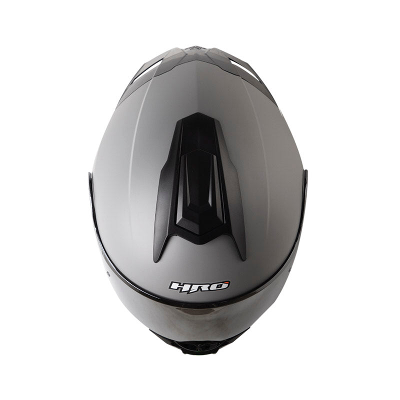 CASCO HRO HRO-3480DV EVO SOLID MATE GRIS NEGRO VISOR IRIDIUM