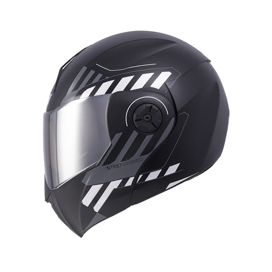 CASCO ICH-3110DV CICU MATE NEGRO FUCSIA VISOR PLATA