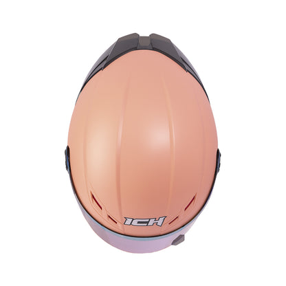 CASCO ICH-501SP SOLID MATE ROSADO VISOR DORADO