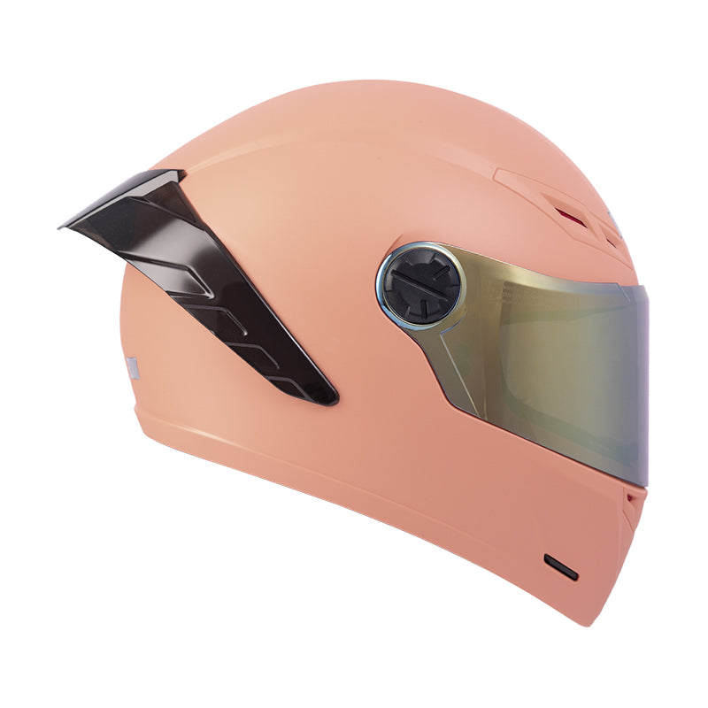 CASCO ICH-501SP SOLID MATE ROSADO VISOR DORADO
