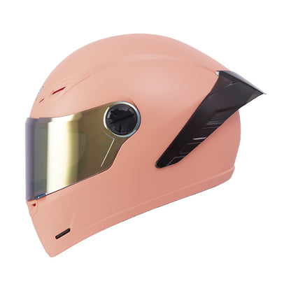 CASCO ICH-501SP SOLID MATE ROSADO VISOR DORADO