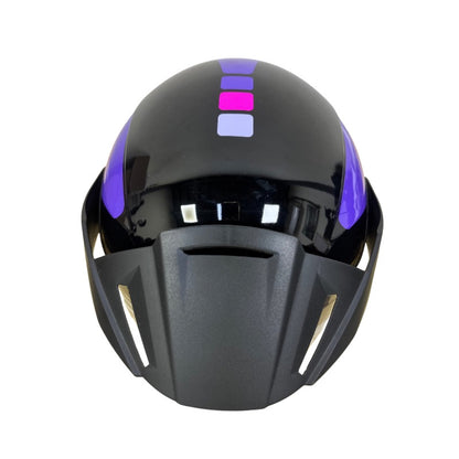 CASCO ICH ICH-102 FLAGGER NEGRO FUCSIA VISOR HUMO