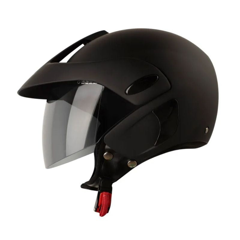 CASCO ICH ICH-205 SOLID MATE NEGRO FUCSIA VISOR IRIDIUM HUMO