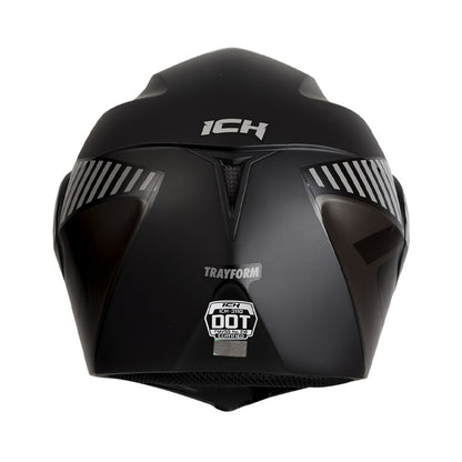 CASCO ICH ICH-3110DV TRAYFORM MATE NEGRO GRIS VISOR PLATA