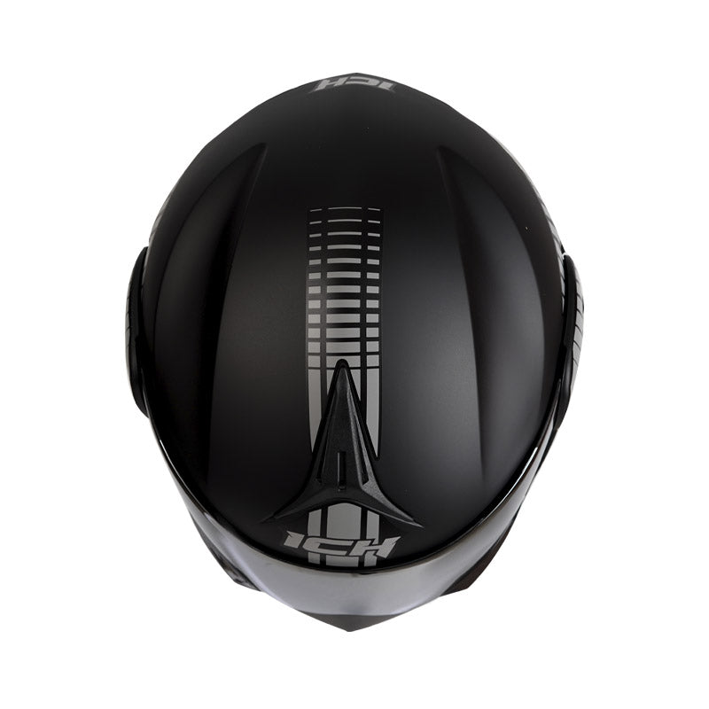 CASCO ICH ICH-3110DV TRAYFORM MATE NEGRO GRIS VISOR PLATA