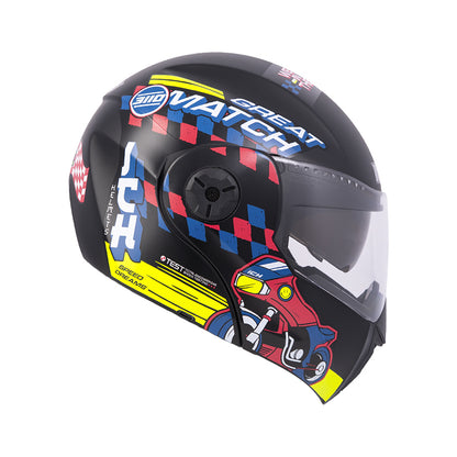 CASCO ICH ICH-3110S ERACER MATE NEGRO AMARILLO NEON
