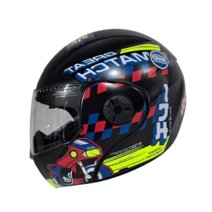 CASCO ICH ICH-3110S ERACER MATE NEGRO AMARILLO NEON