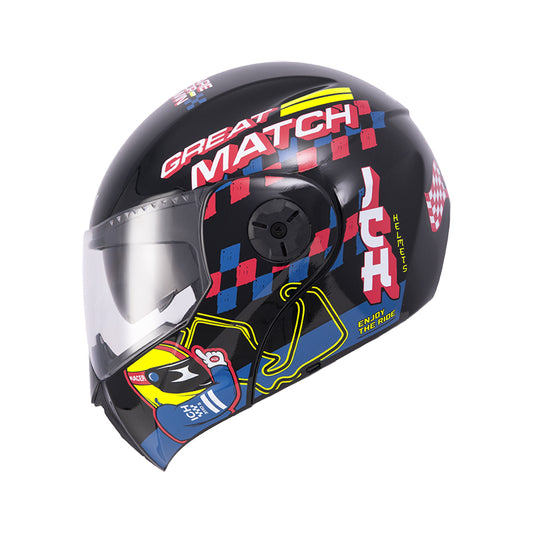 CASCO ICH ICH-3110S ERACER NEGRO AMARILLO NEON