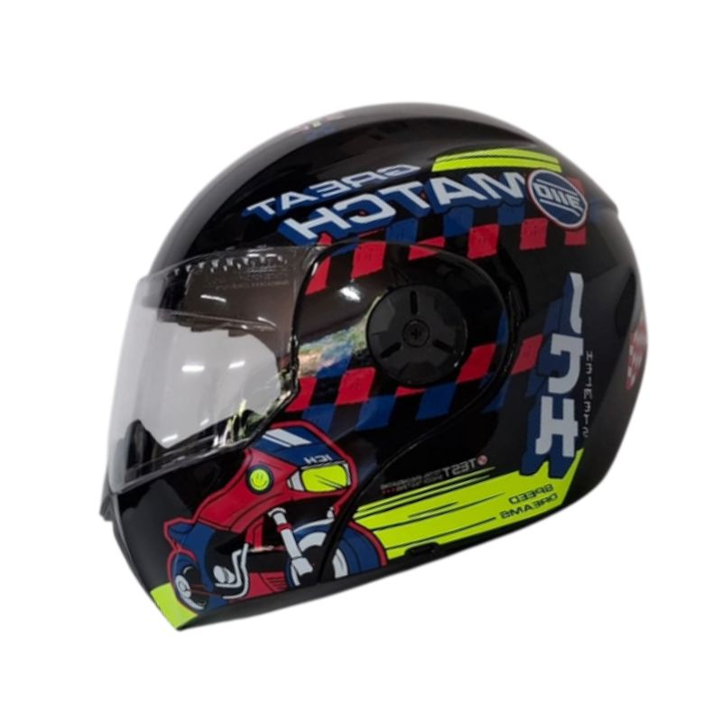 CASCO ICH ICH-3110S ERACER NEGRO AMARILLO NEON
