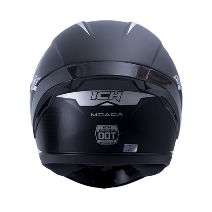 CASCO ICH ICH-501SP MOACA MATE NEGRO GRIS VISOR HUMO