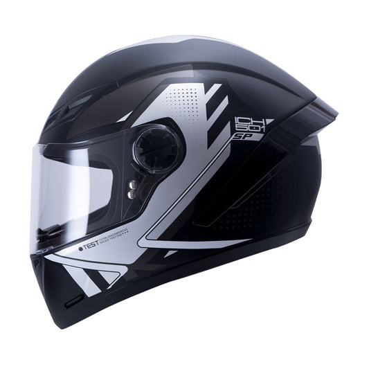 CASCO ICH ICH-501SP MOACA MATE NEGRO GRIS VISOR HUMO
