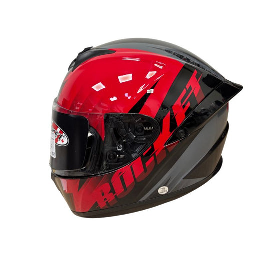 CASCO JOE ROCKET RKT-100 ATOMIC 3.0 ROJO NEGRO