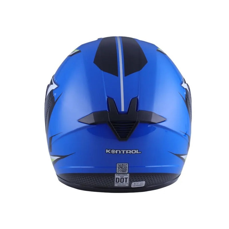CASCO KONTROL 878 SPEEDY AZUL BLANCO