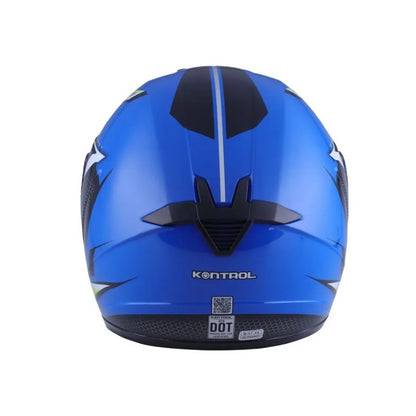CASCO KONTROL 878 SPEEDY AZUL BLANCO