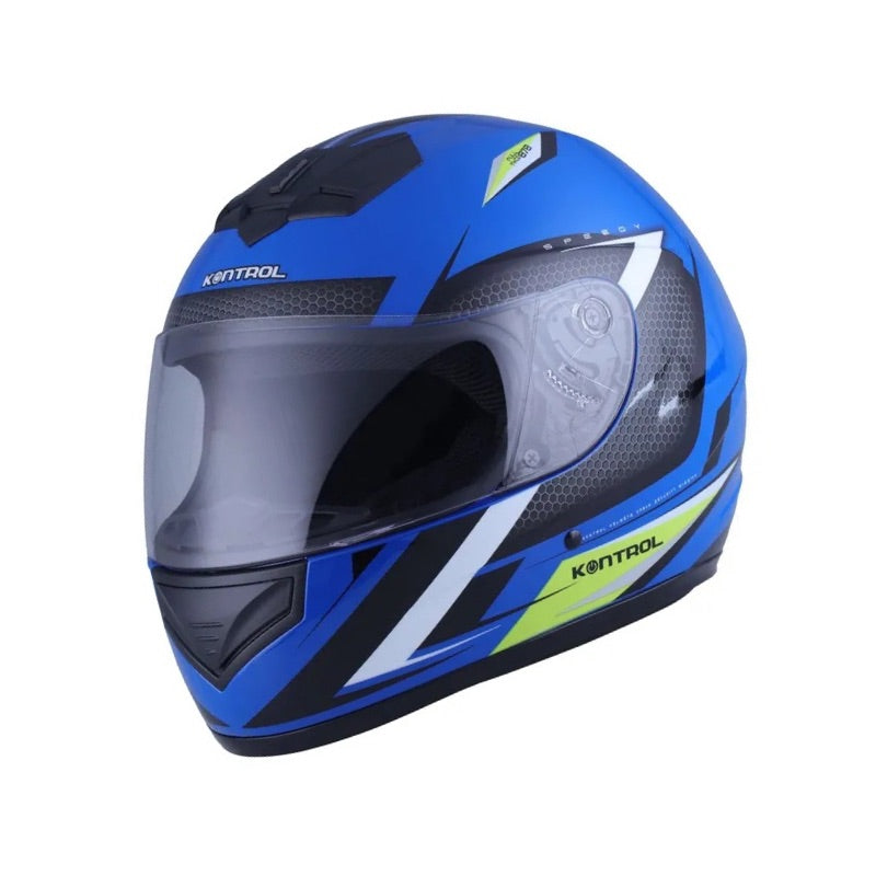 CASCO KONTROL 878 SPEEDY AZUL BLANCO