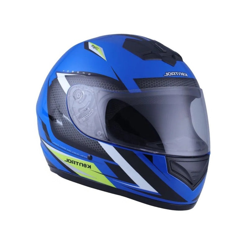 CASCO KONTROL 878 SPEEDY AZUL BLANCO