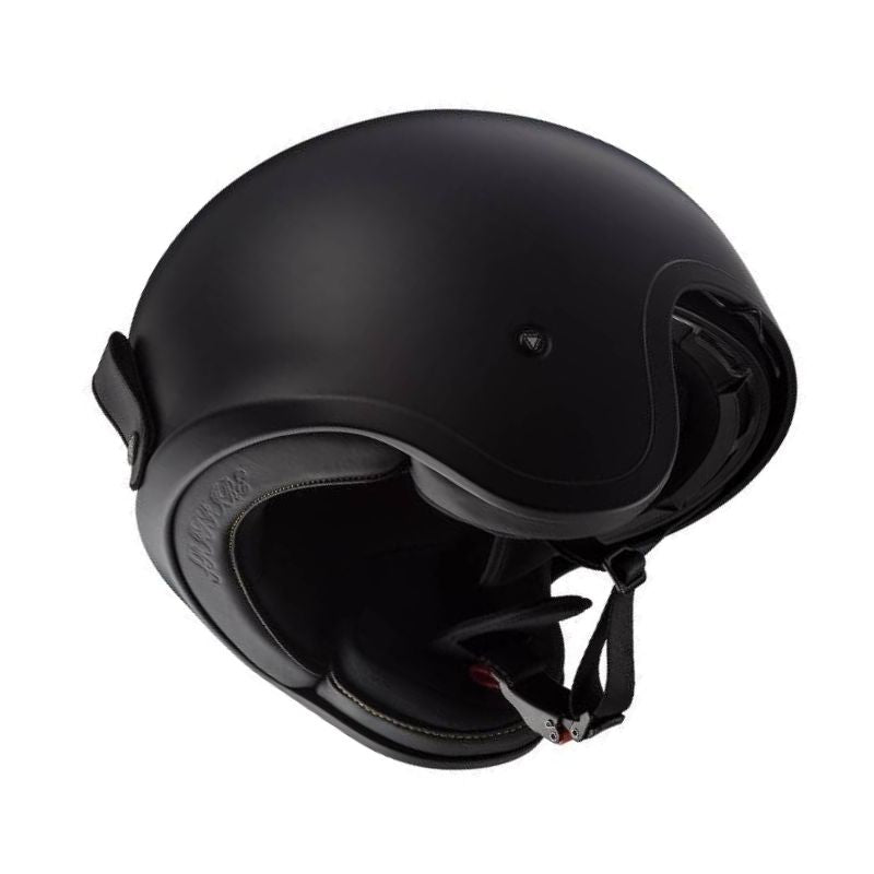 CASCO LS2 OF599 SPITFIRE II SOLID MATE NEGRO VISOR HUMO