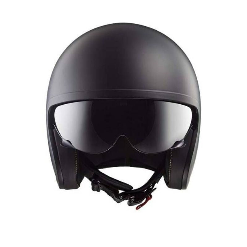 CASCO LS2 OF599 SPITFIRE II SOLID MATE NEGRO VISOR HUMO