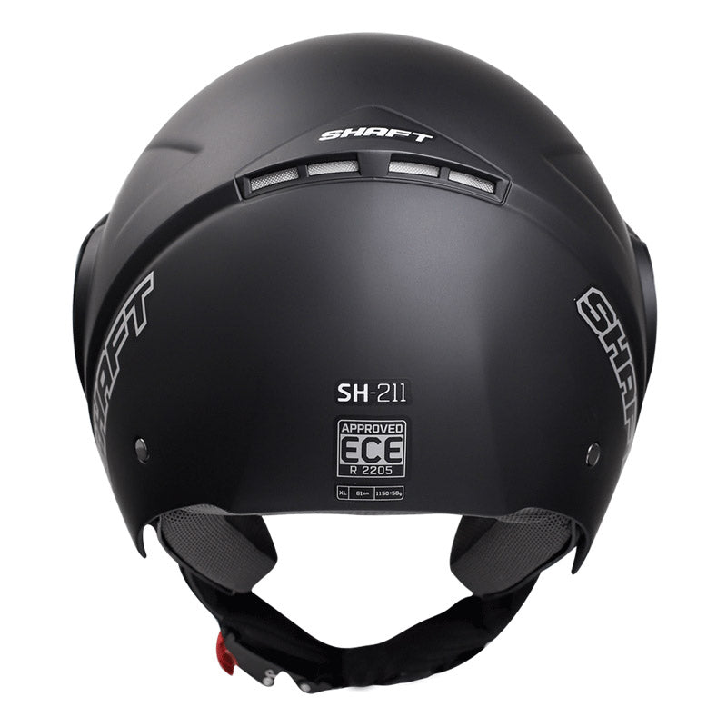 CASCO SHAFT SH-211 SOLID MATE NEGRO NEGRO VISOR HUMO