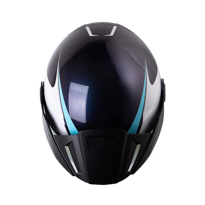 CASCO SHAFT SH-212 SPIFIX CAMALEON BLANCO VISOR IRIDIUM