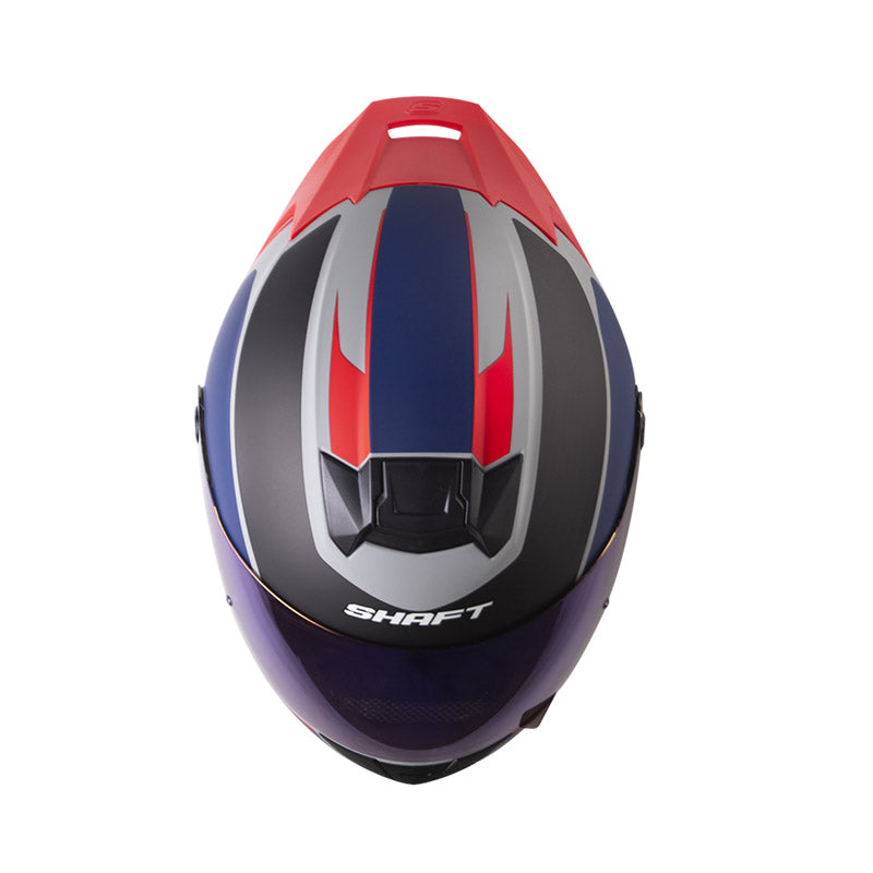 CASCO SHAFT SH-502SP FRAXER MATE GRIS ROJO IRIDIUM AZUL