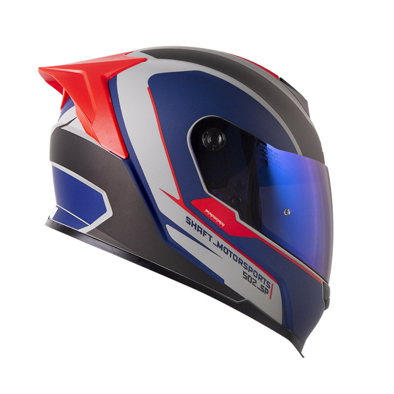 CASCO SHAFT SH-502SP FRAXER MATE GRIS ROJO IRIDIUM AZUL