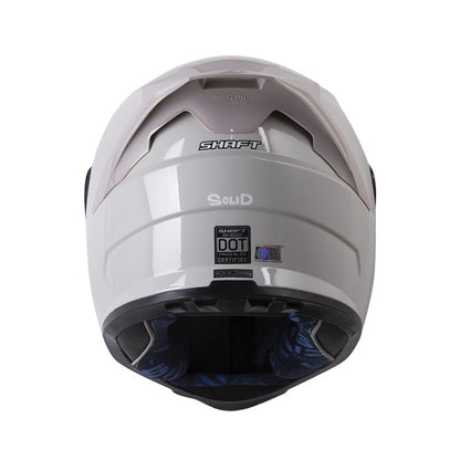 CASCO SHAFT SH-502SP SOLID GRIS CLARO BLANCO VISOR IRIDIUM