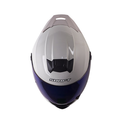 CASCO SHAFT SH-502SP SOLID GRIS CLARO BLANCO VISOR IRIDIUM