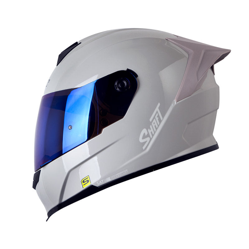 CASCO SHAFT SH-502SP SOLID GRIS CLARO BLANCO VISOR IRIDIUM