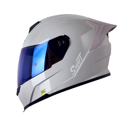 CASCO SHAFT SH-502SP SOLID GRIS CLARO BLANCO VISOR IRIDIUM