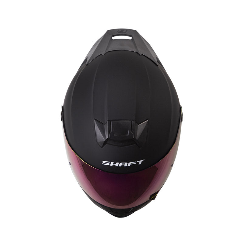 CASCO SHAFT SH-502SP SOLID MATE NEGRO FUCSIA VISOR IRIDIUM