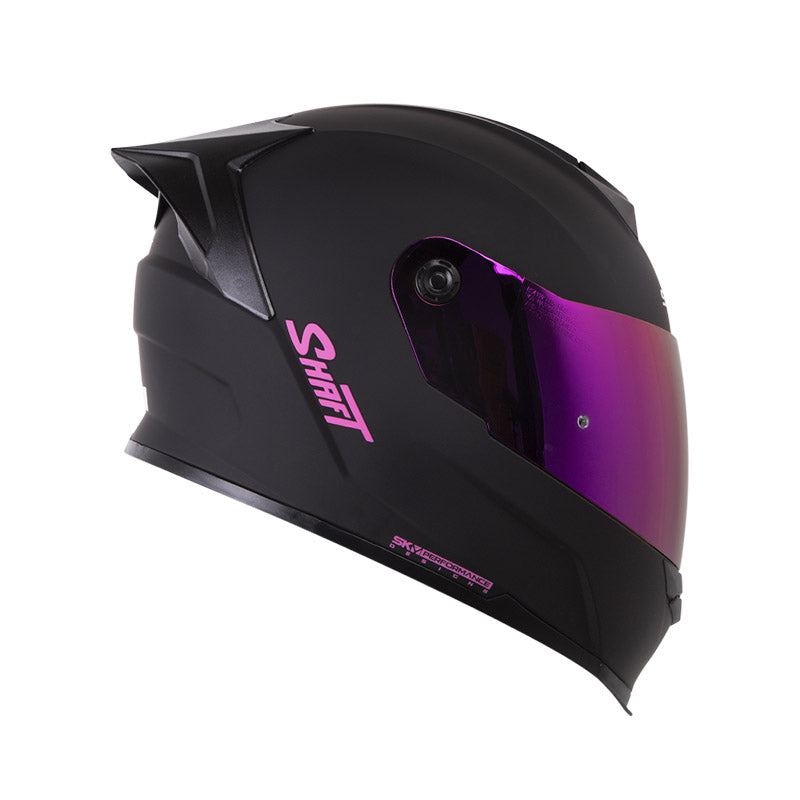 CASCO SHAFT SH-502SP SOLID MATE NEGRO FUCSIA VISOR IRIDIUM