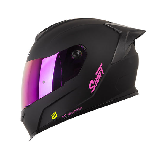 CASCO SHAFT SH-502SP SOLID MATE NEGRO FUCSIA VISOR IRIDIUM