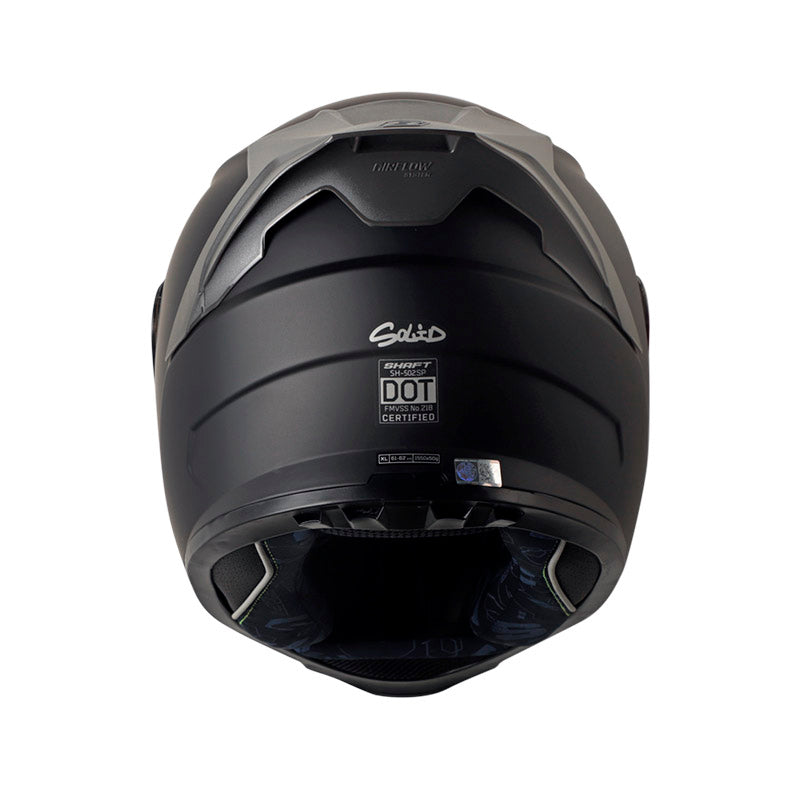 CASCO SHAFT SH-502SP SOLID MATE NEGRO PLATA VISOR IRIDIUM AZ