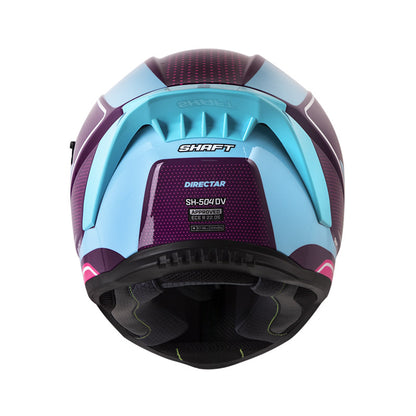 CASCO SHAFT SH-504DV DIRECTAR MORADO OSCURO AZUL IRIDIUM