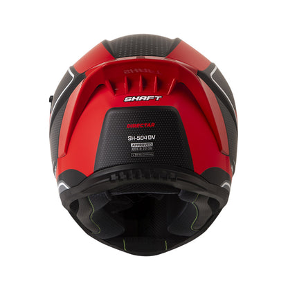 CASCO SHAFT SH-504DV DIRECTAR MATE NEGRO ROJO VISOR IRIDIUM