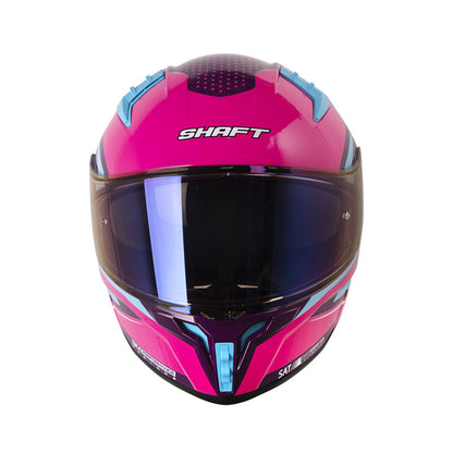 CASCO SHAFT SH-504DV DIRECTAR MORADO OSCURO AZUL IRIDIUM