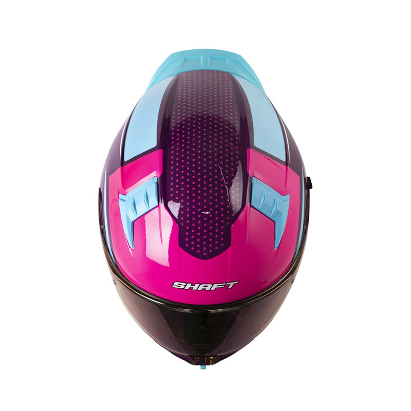 CASCO SHAFT SH-504DV DIRECTAR MORADO OSCURO AZUL IRIDIUM